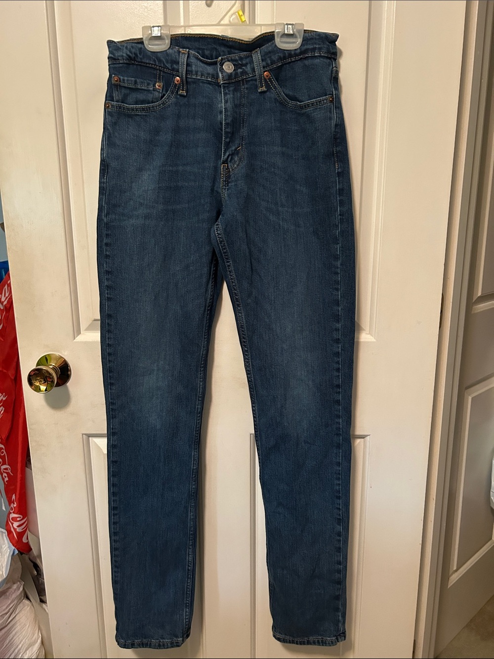 Levi's Men's Skinny Jeans in Dark Blue Wash
